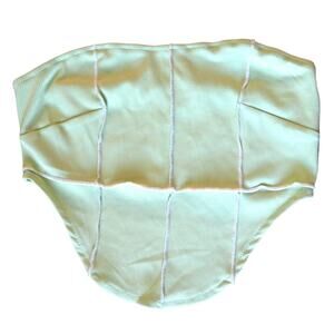 Y2K Strapless Crop Top Size Medium (6) Tube Top Ribbed Stretch Green